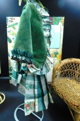 green dress jacket side